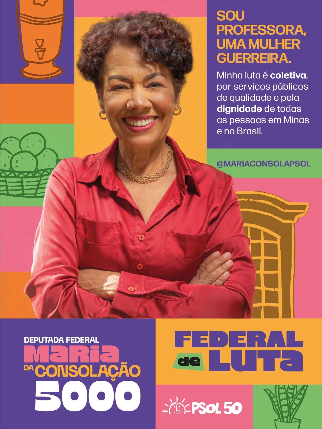 Sou professora, uma mulher guerreira